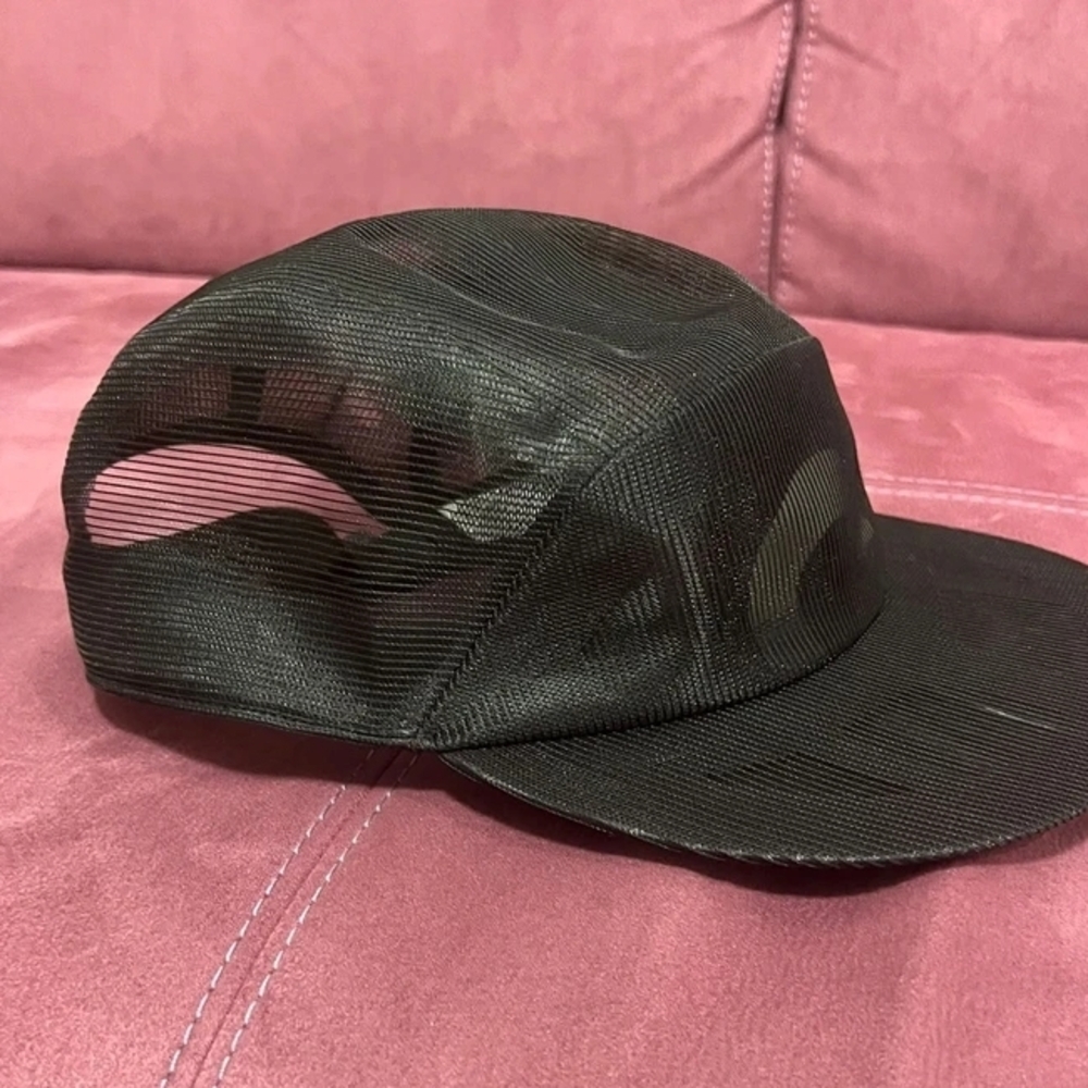 Black Mesh 5-Panel Cap
